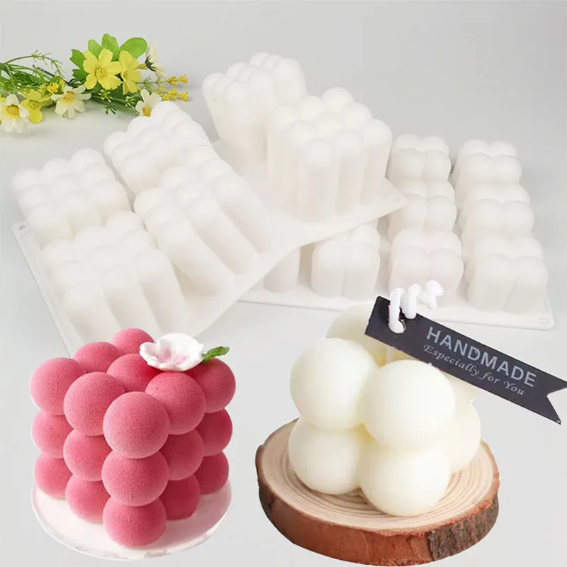 

Bubble Candle Silicone Mould Aromatherapy Candle Mould Cake Soap Resin Mould Handmade Candle Material Candle Making Supplies
