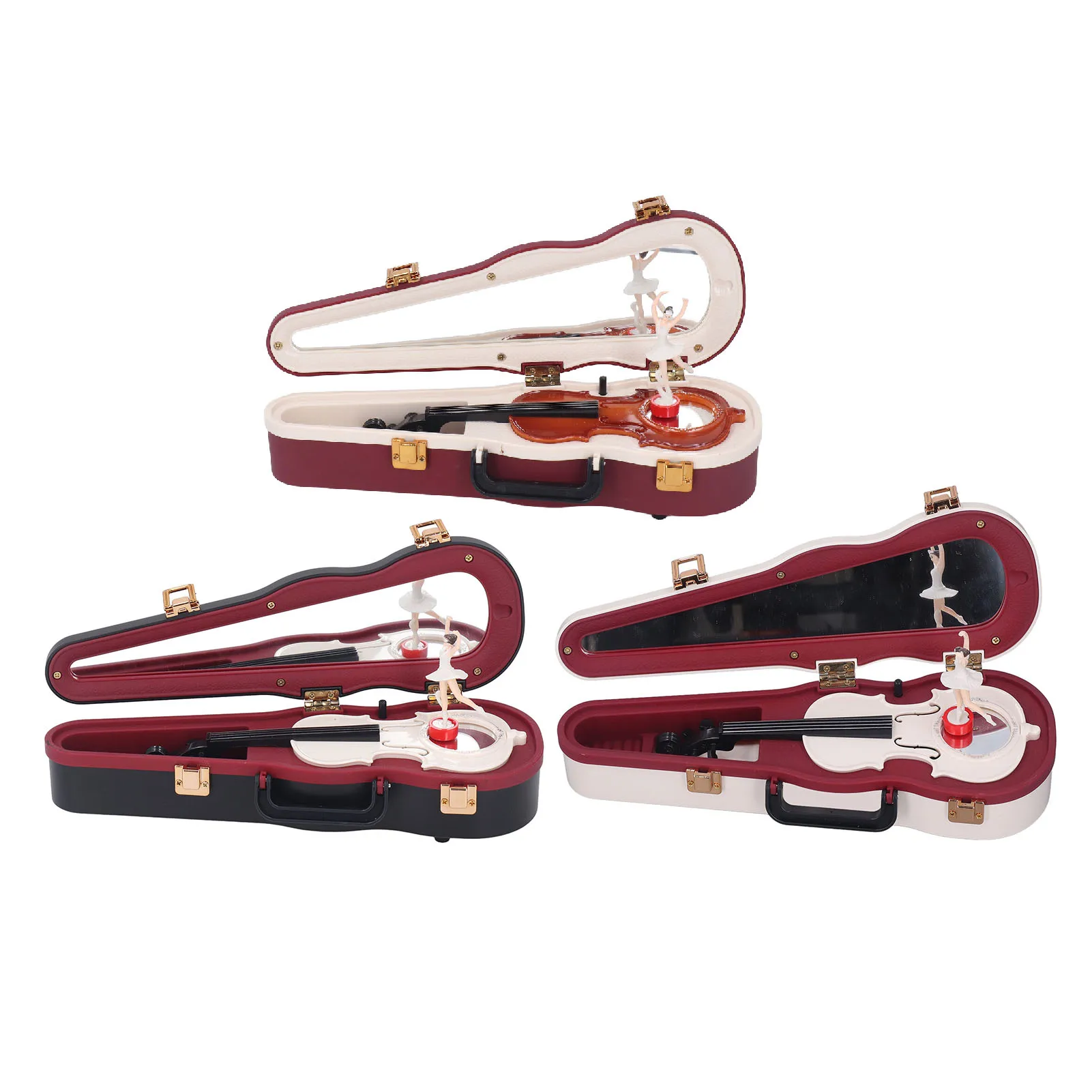 With Rotation Violin Music Box Small Advanced Vivid Stable