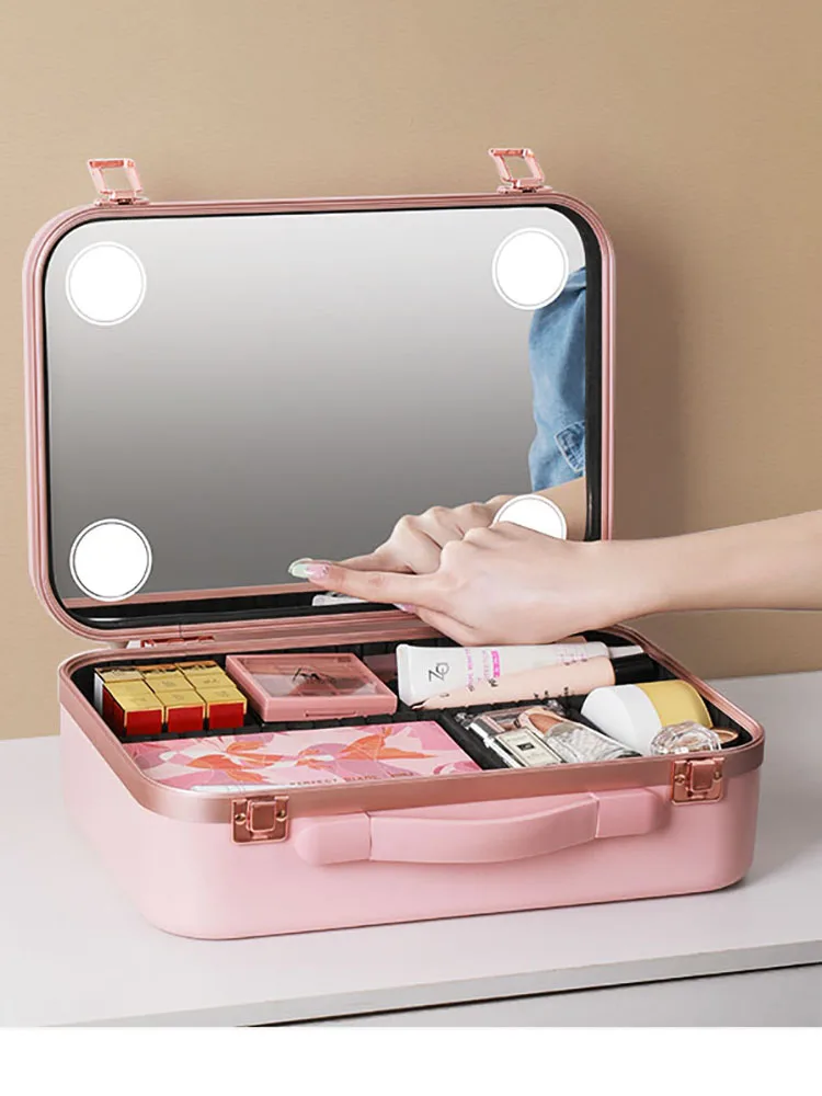 Suitcase Trolley Cosmetics | Suitcase Trolley Travel Makeup - Travel  Cosmetic Trolley - Aliexpress