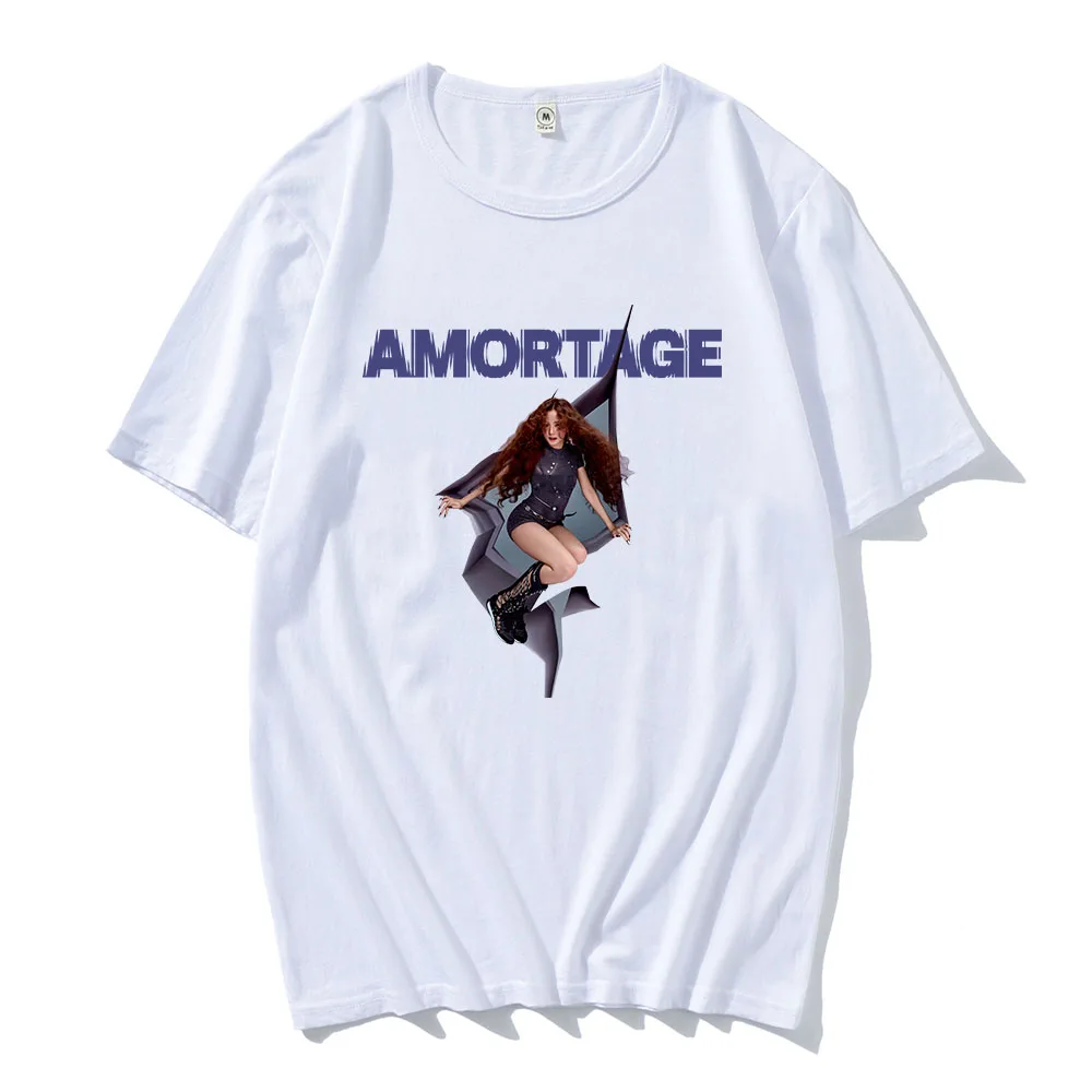 thumbnail image 1 of Ropa de calle cantante coreana JISOO AMORTAGE camiseta Ropa Hombre camisetas de Hip Hop Casual hombres mujeres camisetas de, 1 of 4