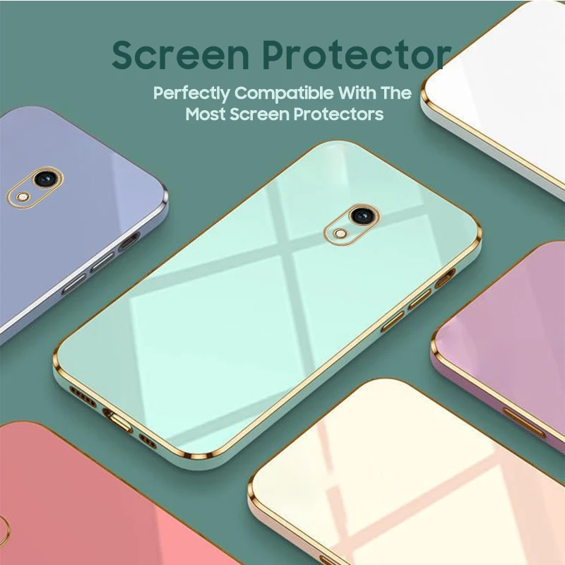 Luxury Square Plating Silicone Ultra-Thin Soft Phone Case