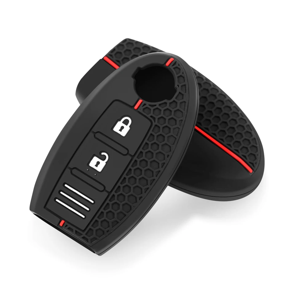 Custodia In Silicone Per Chiave Auto Nissan: Protezione Morbida 3 Bottoni Per Note, Micra, Juke, Qashqai, X-Trail, NV200, Cube (Modelli 2010-2016)