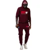 Autumn Winter Men's Sets Funny Graphics Gorilla Wear Printed Plus Fleece Fashion Hoody Men Hoodies Sweatshirts Sweatpants Suit 5