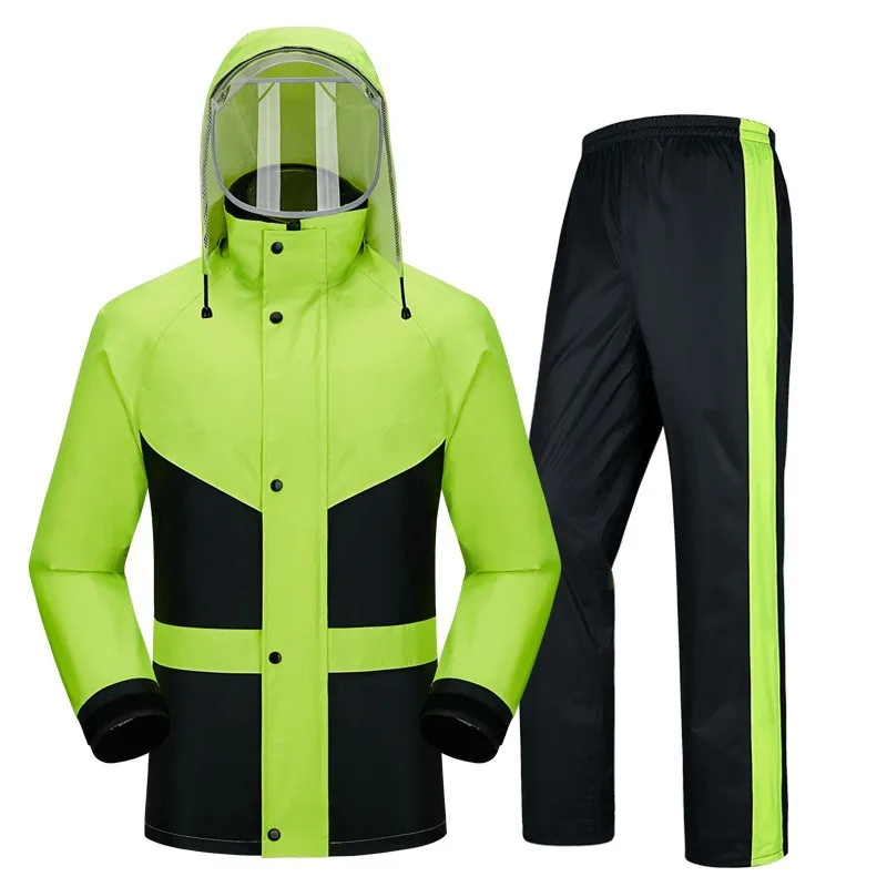 Motorcycle Raincoat Motorcycle Raincoat Suit Rainstorm Prevention Jacket Pants Camping Hiking Fishing Raincoat Moto Motorcyclist Rider Rain
