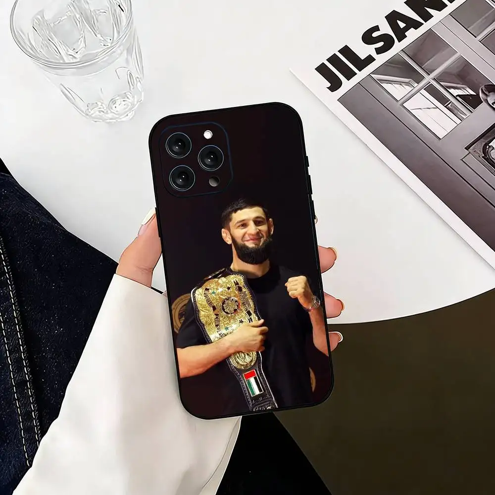 Eagle K-Khamzat Chimaev Black Soft Silicone Phone Case
