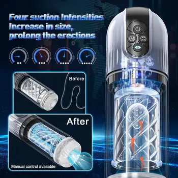 Automatic Sucking Rotating Male Mastubator Blowjob Masturbation Cup Equipment Vagina Pocket Machines Adults Sex Toys For Men Man