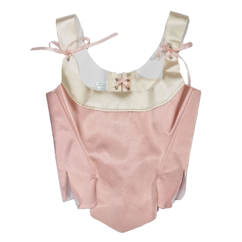 

Girl Corset Vintage Bowknot Shaper Girdle Vest Top Lace-Up Tied Corset Vest