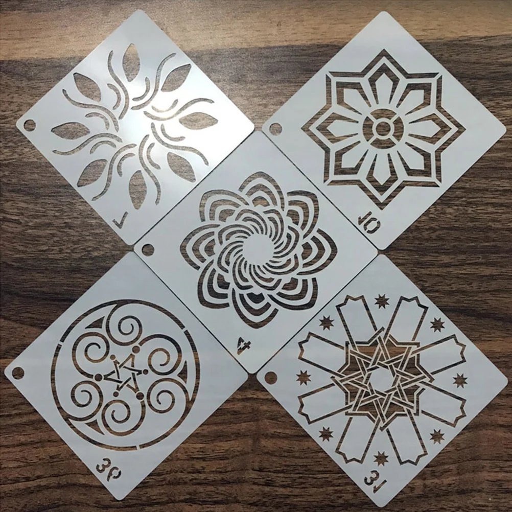 Stencils Mandala Painting Template Wall Set Drawing Flower Planner Dot Darwing Cut Tools Furniture Holiday Die sewing template