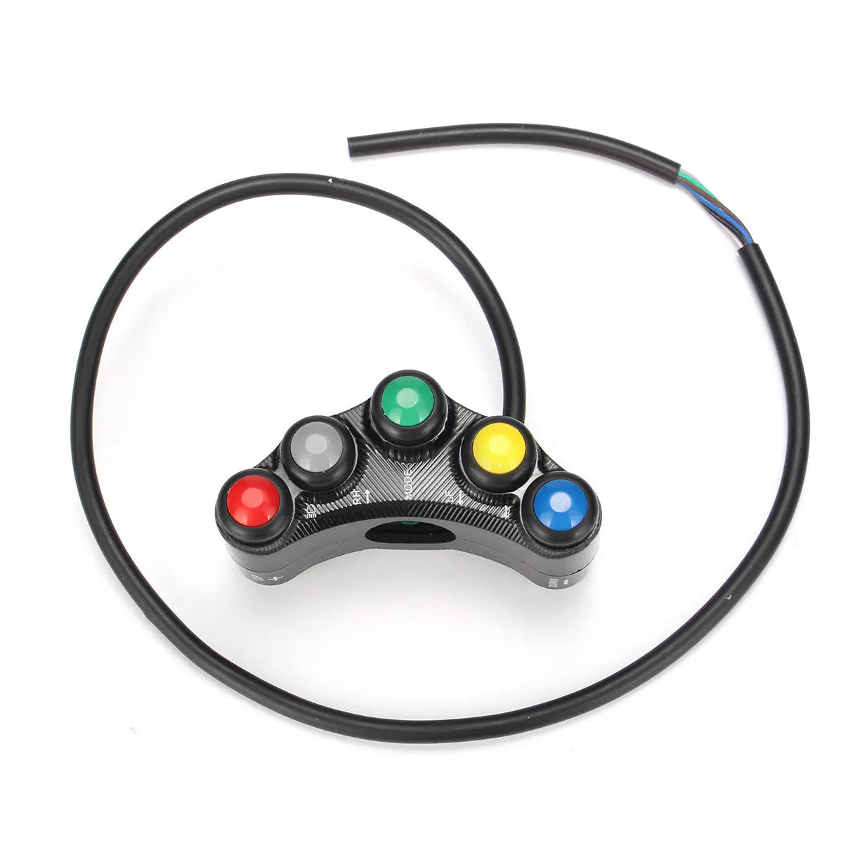 Universal 5 button Array Motorcycle Switches Race Bikes 22mm Handlebar Switches Assembly Handle