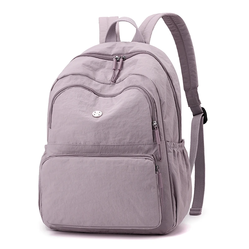 Adjustable strap Laptop Backpack - durable nylon, zipper closure, leisure backpack