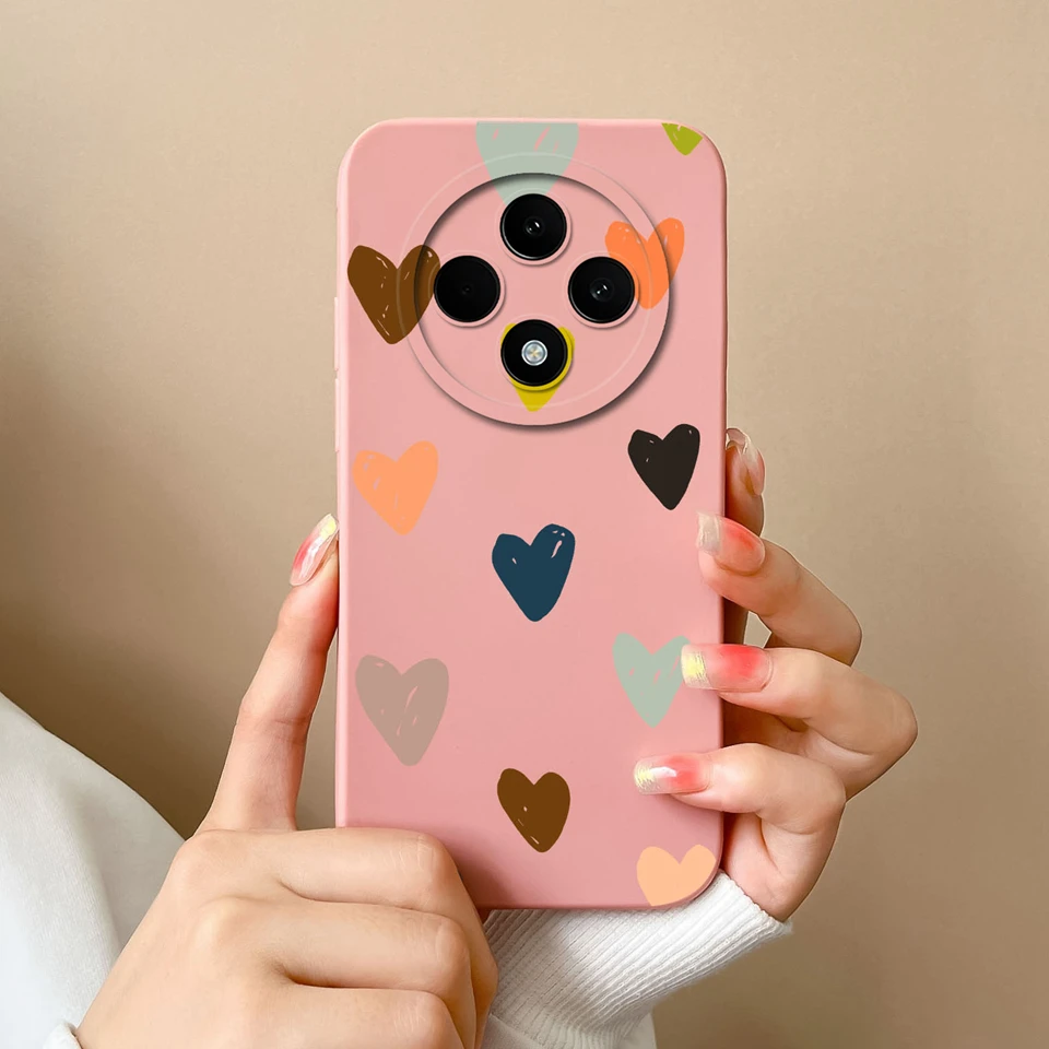 Colorful Love Heart Liquid Shockproof Antifouling Soft Shell Case