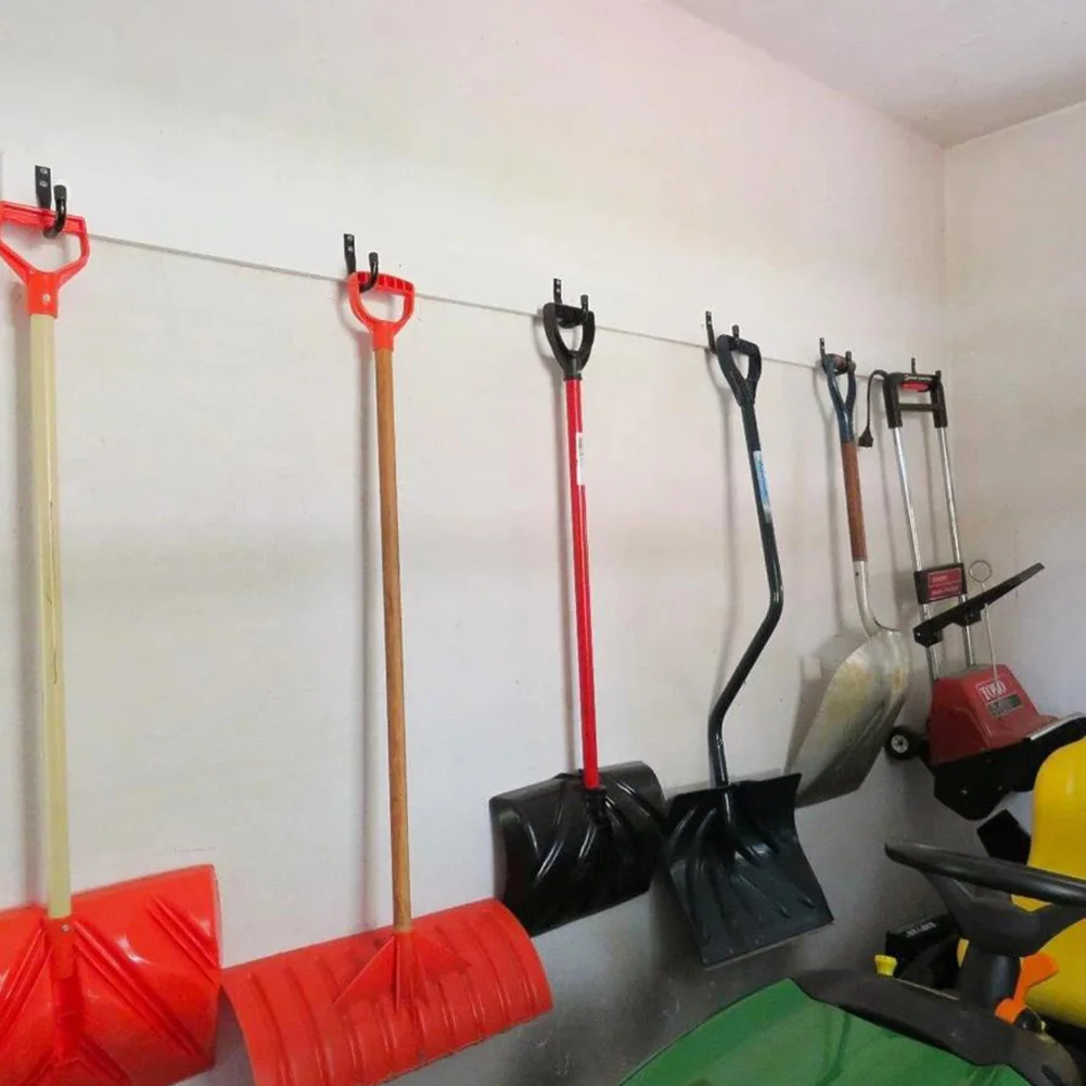 9 Pack Wall Mount Hook Heavy Duty Wall Mount Hanger Hanging Bike Hook for Ladder Extension Garden Tool