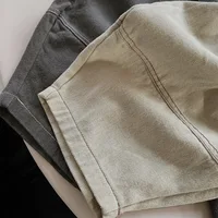 2024 Spring Autumn Boy Girl Children Loose Harem Pants Baby Solid Wide Leg Pants Kid Cotton Fashion Trouser Toddler Casual Pants 5