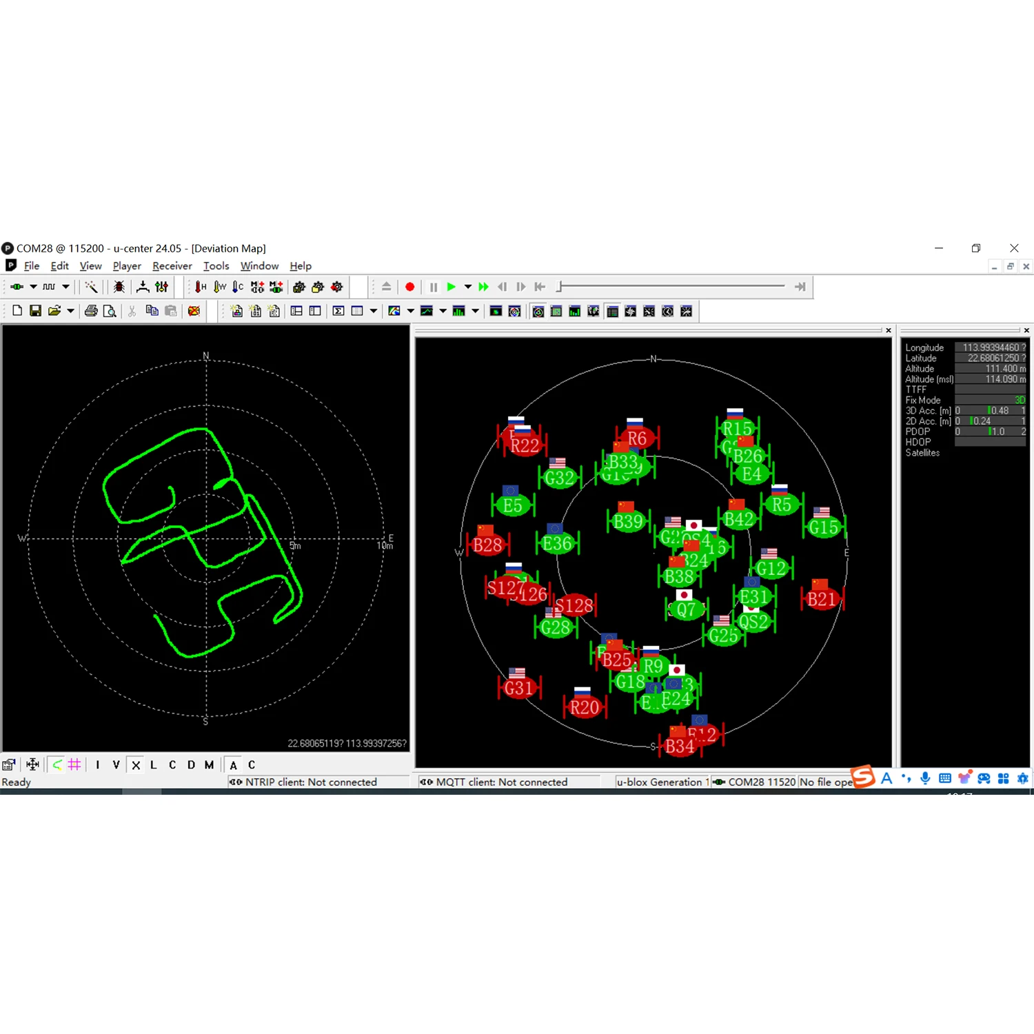 QUESCAN M10FD 10Hz M10 GPS GNSS 모듈, 나침반 포함 UBX M10050 KB GPS GLONASS Galileo BeiDou, 드론 GPS 비행 컨트롤러