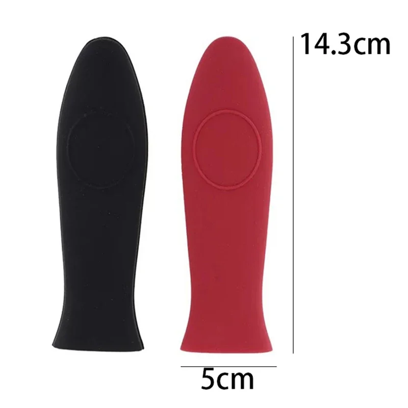 Pot Handle Cover Silicone High Temperature Resistance Antislip Hand Protective Anti-heat Sleeve for Kitchen