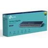 16 Port Gigabit Ethernet Network Switch, Desktop/ Wall-Mount, Fanless, Sturdy Metal w/ Shielded Ports, Traffic 6