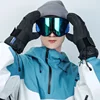 Professional Ski Gloves Winter Warm Anti-slip Three-finger Gloves With Wrist Guard Outdoor Riding Waterproof Touch Screen Glove 3