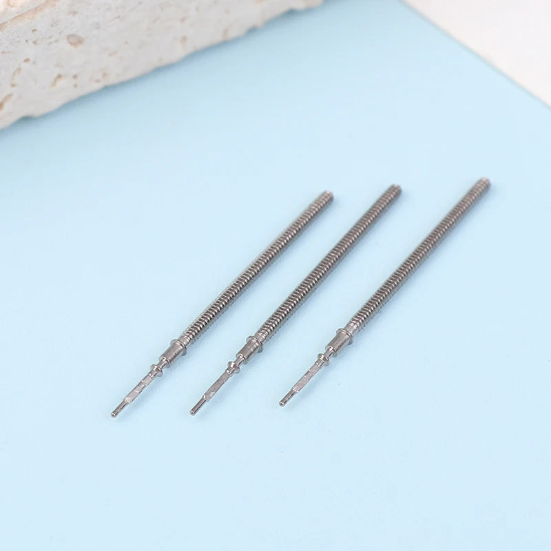 6 Stück Stahl kronen teile Kronen uhr Stahls chaft für vk63 vk64 vk67 vk68 vk61 Quarz werk Stiel Universal griffs chaft – Detail 4