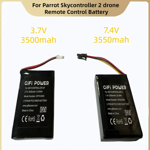 New For Parrot Skycontroller 2 drone Remote Control Battery 3.7V  3500mAh/7.4 3550mah - AliExpress