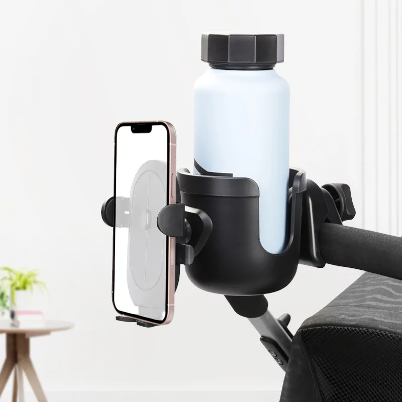 Baby stroller cup holder universal rotatable phone holder mobile in stroller children pram coffee drink water bottle holders baby stroller accessories bassinet