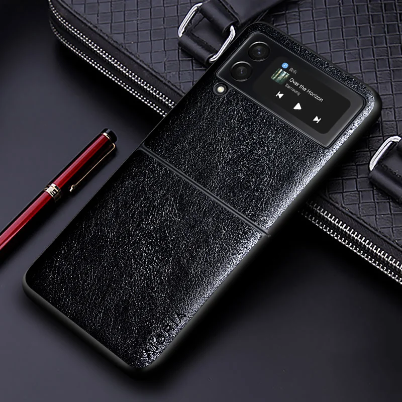 Luxury PU Leather Solid Color Phone Cover