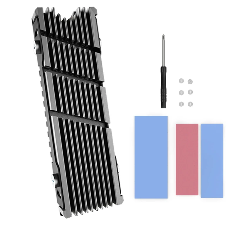 

Aluminum Alloy M.2 Profile Heatsink SSD HDD Cooler M2 2280 Solid State Hard Drive Radiator NVME Cooling Vest for 2280
