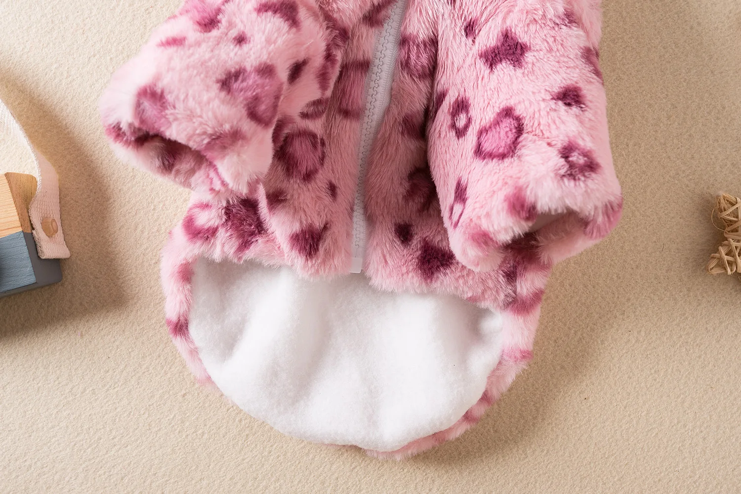 Fleece Material and Pattern Close-up