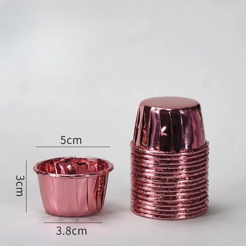 Mini Cupcake Vormpjes Papier - 3,8 cm (50 stuks)