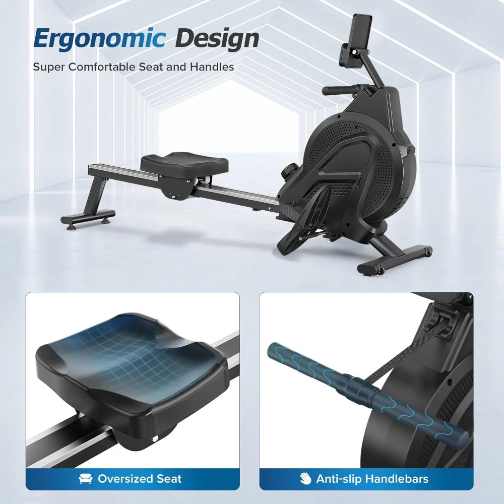 Rowing Machine for Home Use and Cardio Training Diet LCD Monitor Exercise Fitness Equipment Exercises Gym Exercise Large Body