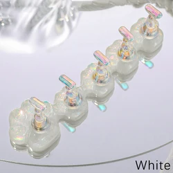 Aurora Resin Nail Art Display Stand for Manicure Practice and Press - On Nails (White)