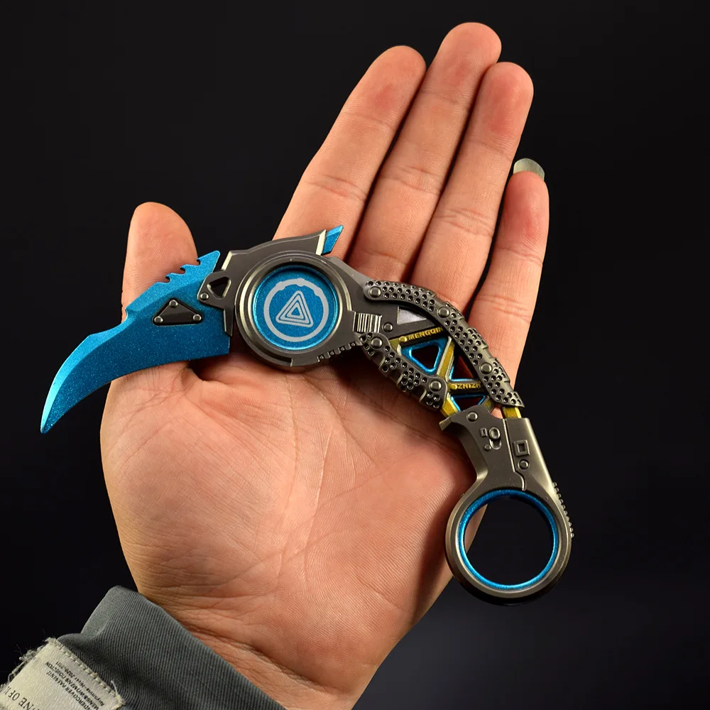 Apex Legends Raptor Karambit Knife Metal Model 15cm Outdoor Knives Toy Safety Sword Online Ninja Game Anime Sword Gift