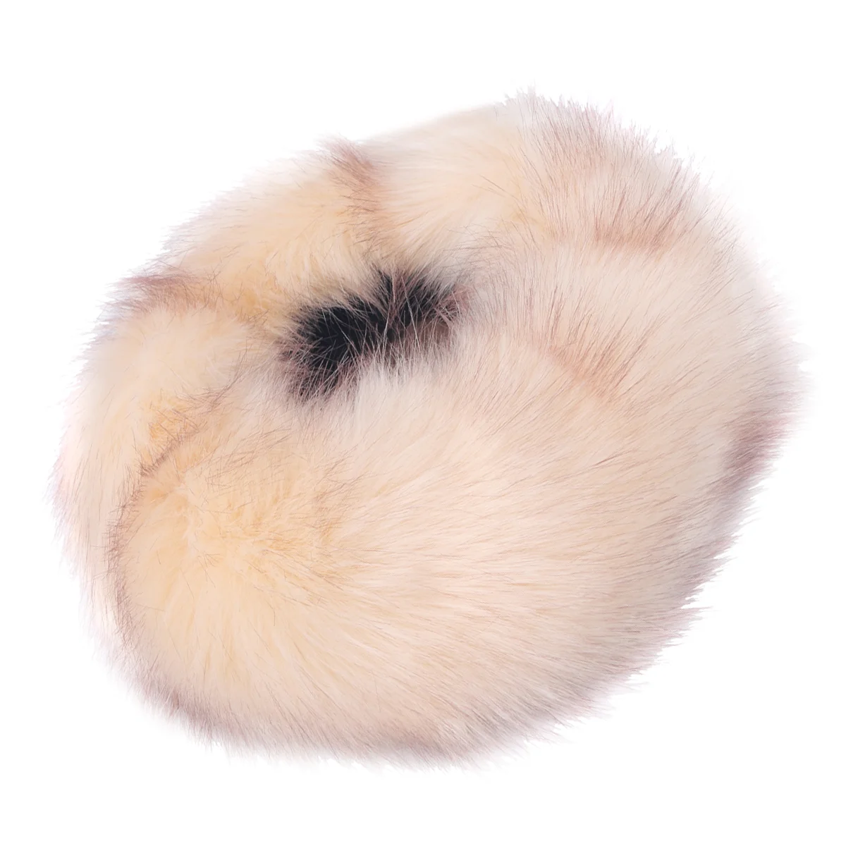 Women Headwrap Fox Fur Imitation Cap Warm Headband Hair Hoops Accessories Thicken Hat Miss
