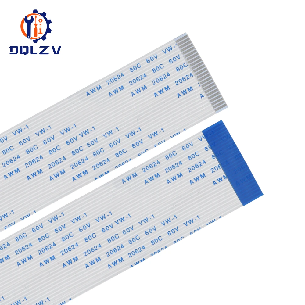 Flexible Flat Cable 10PCS Flat Flexible Cable FFC FPC AWM 20624 80C 60V VW-1 FFC-0.5MM 1.0MM 4/6/8/10/12/14/16/18/20/22 Pin Line length 5/10/15/20CM