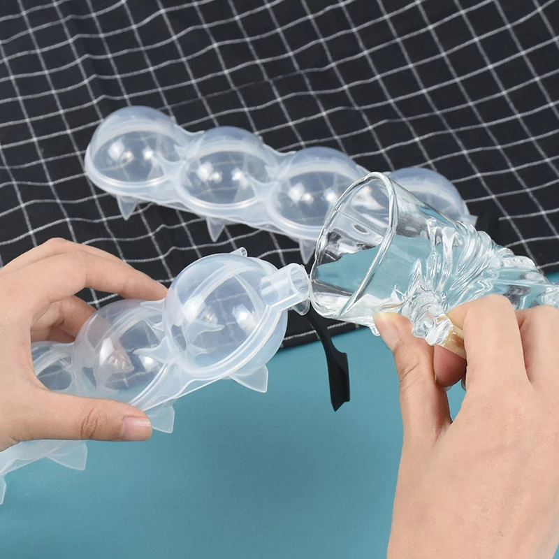 Kitchen Ice Box Round Ice Hockey Mold Whisky Cocktail Vodka Ball Mould Bar Party Kitchen Box Cream Maker Tool