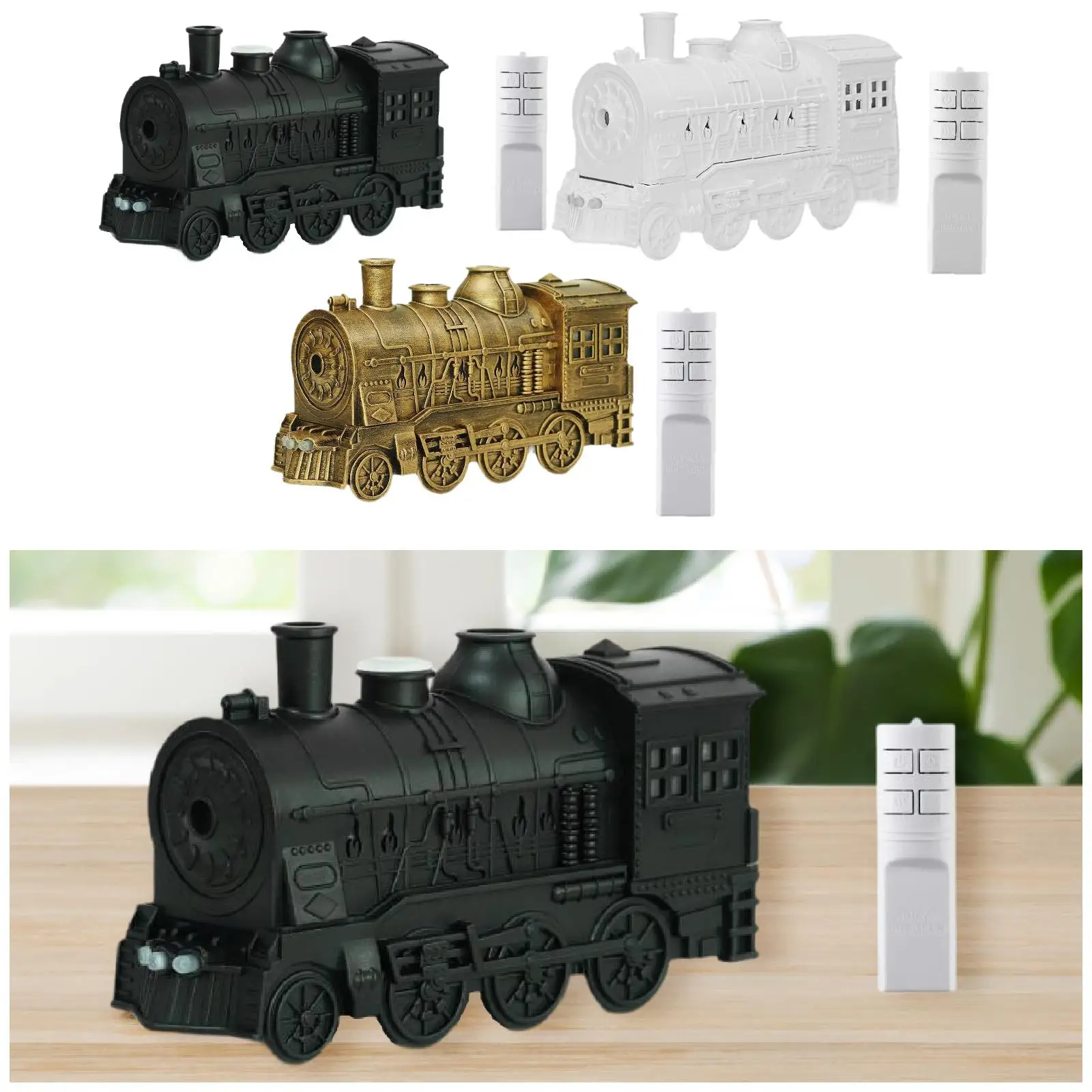 Steam Train Essential Oil Diffuser EU Plug LED 300ml Portable Air Humidifier Steam Train Essential Oil Diffuser EU Plug LED 300ml Portable Air Humidifier