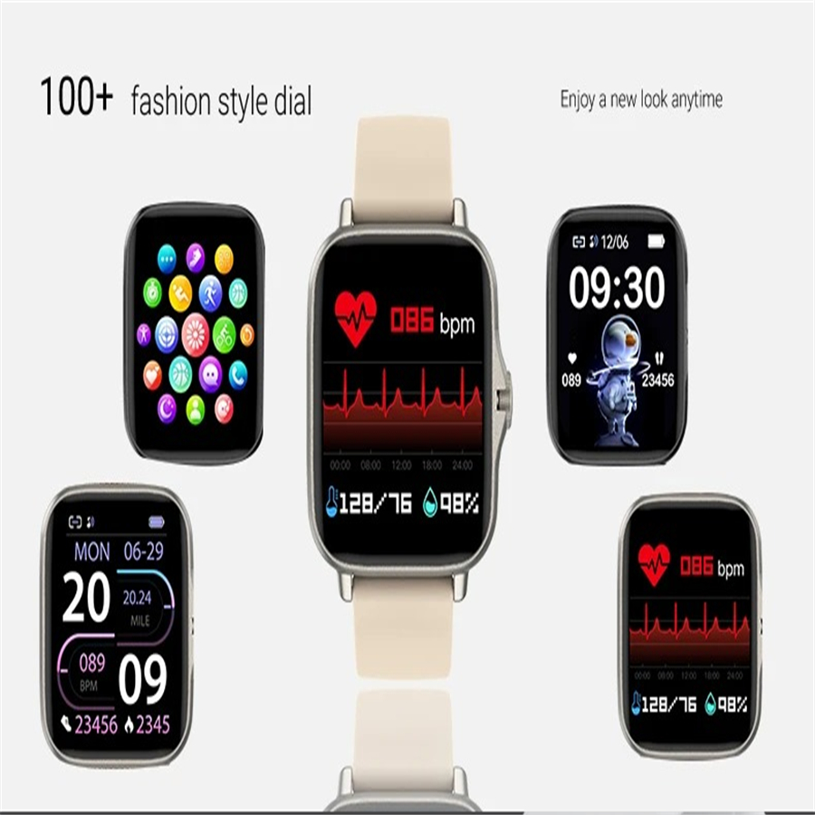 New Smartwatch Android Phone 1.44” Inch Color Screen Bluetooth Call Calories Heart Rate Monitoring Sports Smart Watch Women Men