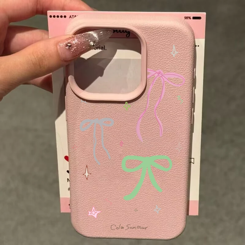 Love Heart Bow Design Phone Case Cover