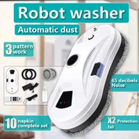 Rechargeable Cordless Wireless Window Vacuum Cleaner Wall Glass Windows Cleaning Robot with Auto Spray 2
