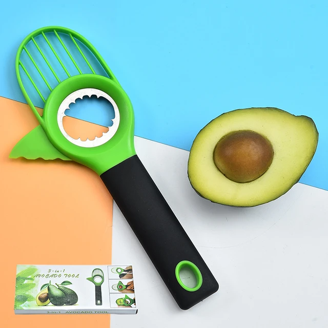 Avocado Slicer 3 in 1, Avocado Tool with Silicon Grip Handle