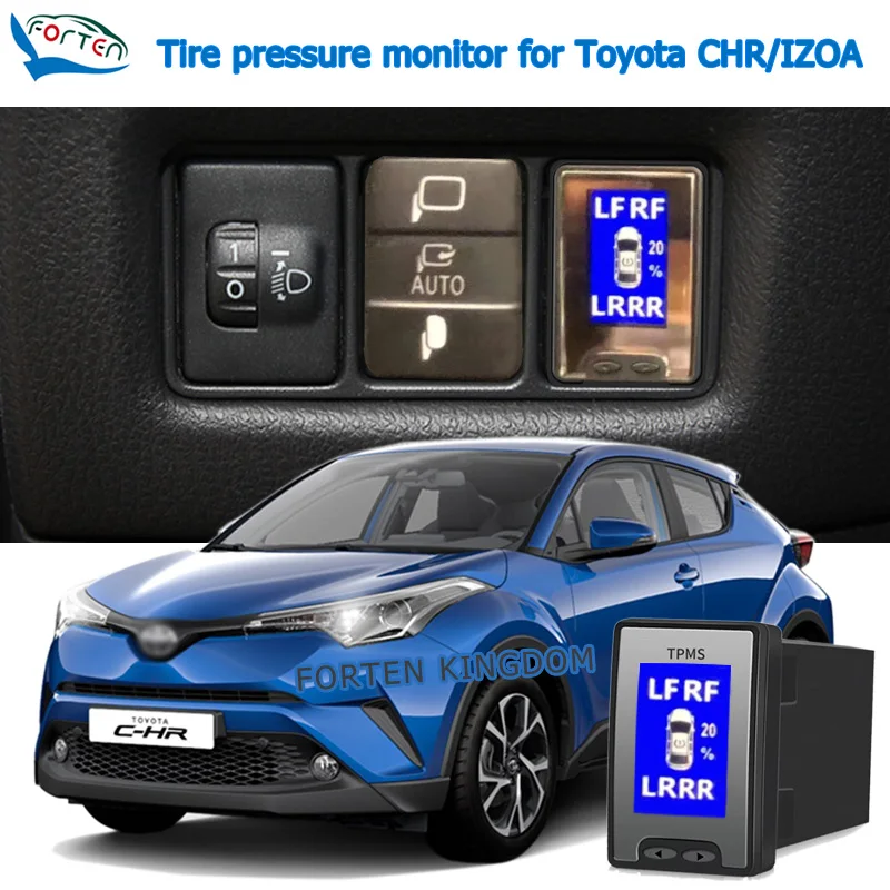 TPMS-Tire-Digital-LCD-Display-Auto-Security-Alarm-Tyre-Pressure-Monitor ...