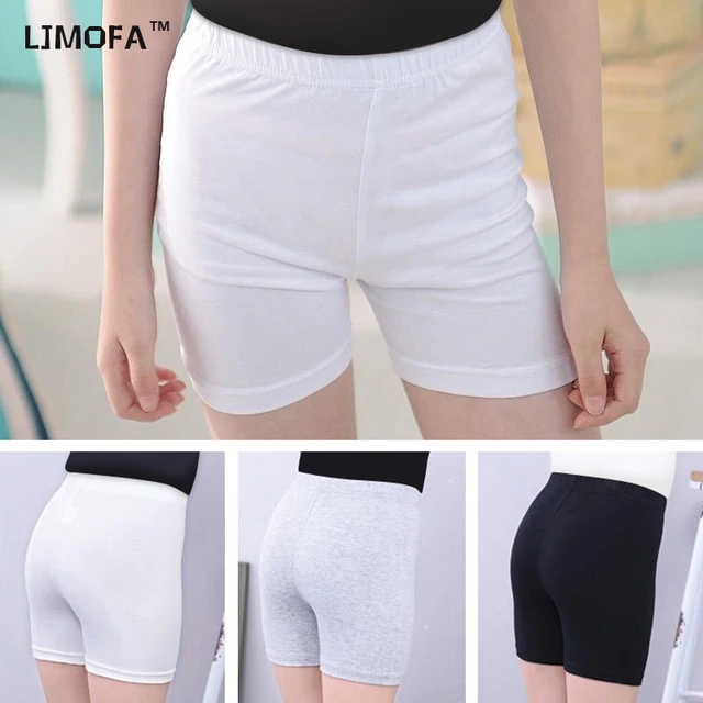 LJMOFA 3-9T Kid Safety Shorts for Girl Tight High Waist Comfortable Under  Skirt Shorts Summer Teen Girls Underwear Leggings D321 - AliExpress