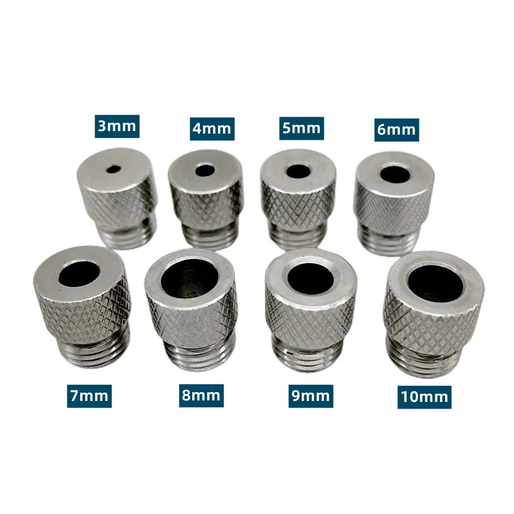 

Woodworking Stainless Steel Drill Sleeve 3mm-10mm Drill Guide Bushing for Drilling Locator Doweling Jig and Pocket Hole Jig