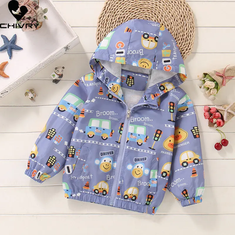 

New 2023 Spring Autumn Kids Coat Jacket Boys Girls Fashion Cartoon Panda Hooded Zipper Jackets Windbreaker Outerwear Clothing