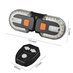 Enhanced LED Rechargeable Wireless Bike Tail Light (Turn signal)