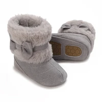 Plush Warm Baby Toddler Boots Fashion Children Snow Boots Shoes for Boys Girls Winter Shoes Rubber soled antiskid boots  0-18M 3
