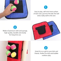 12pcs Children Sticky Ball Vest Sticky Jersey Vest Game Props Sticky Ball Vest for Kids sticky vest for ball 2