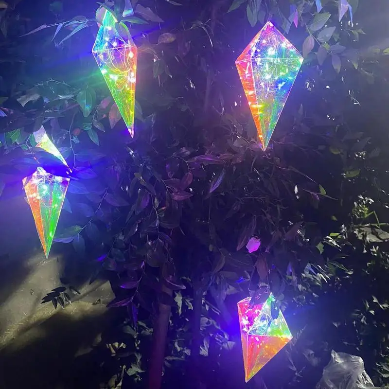 1/3pcs Christmas Decoration Simulation Ice Xmas Tree Hanging Artificial Fake Lighted Icicle Winter Party Home Decor Navidad