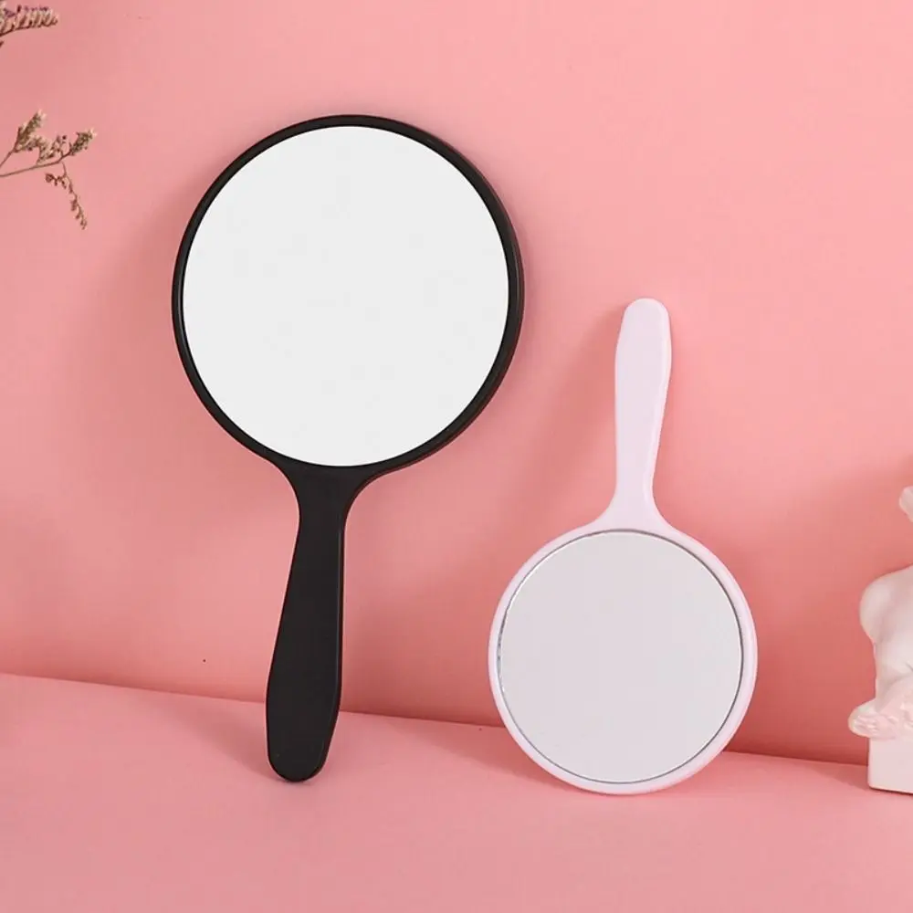 Charming Portable Handheld Makeup Mirror with Anti-Fall Design