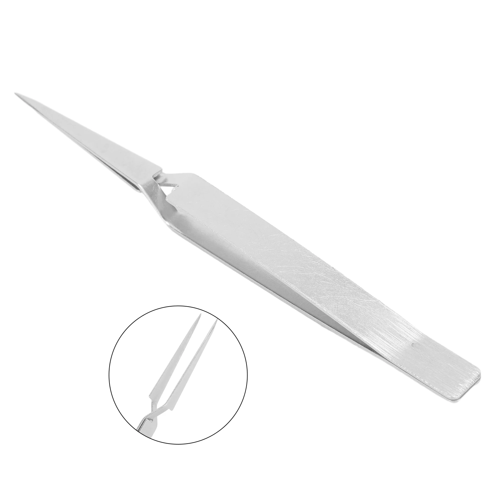 Stainless Steel Precision Tweezers Reverse Fixed Self-locking Inverse Tweezers For Integrated Circuit Maintenance