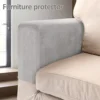 2Pcs Armrest Covers Universal Armchair Covers Non-Slip Sofa Armrest Protector Velvet Soft Warm Couch Arm Rest Covers Thickened 2